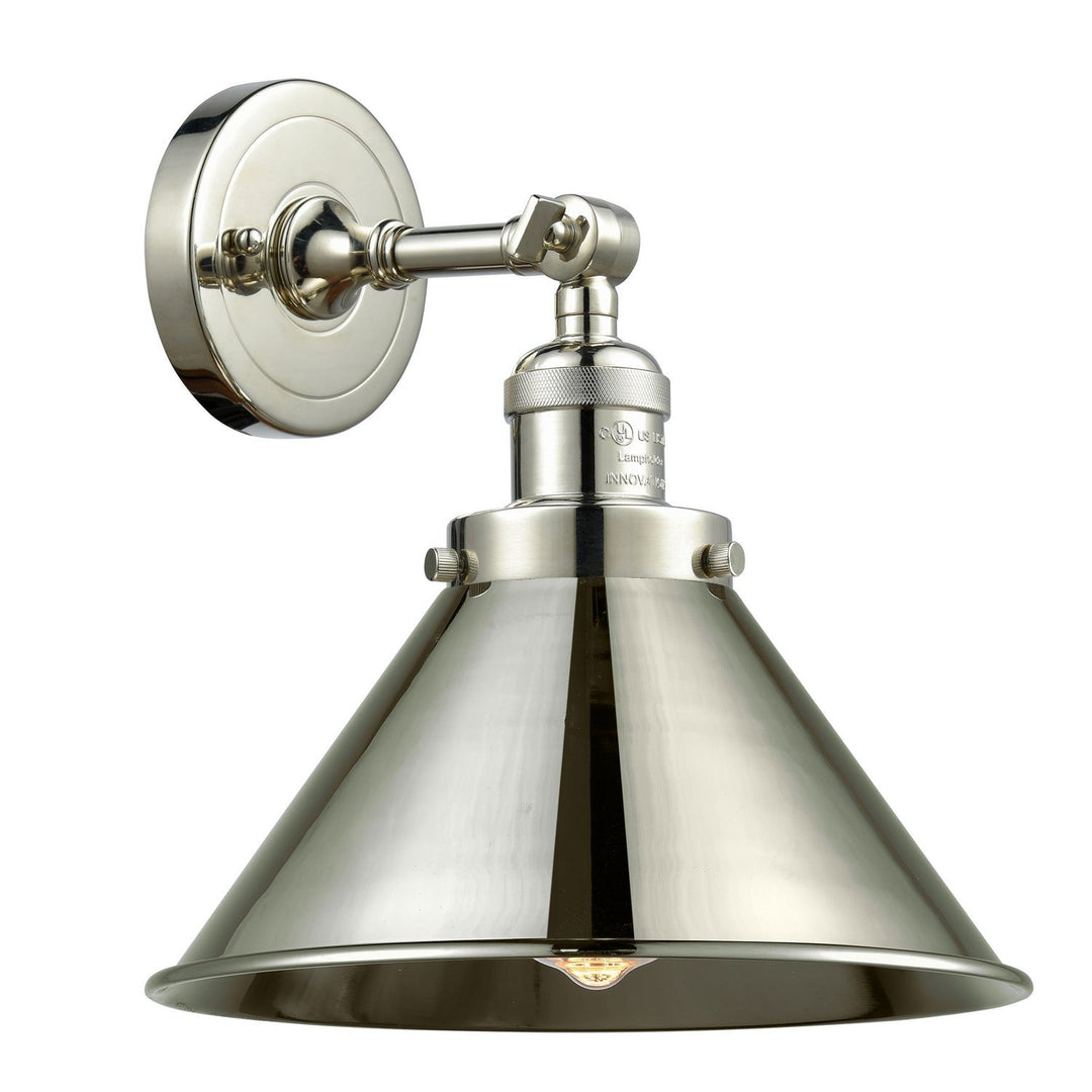 Innovations Franklin Restoration 203-PN-M10-PN Wall Sconce Light - Polished Nickel