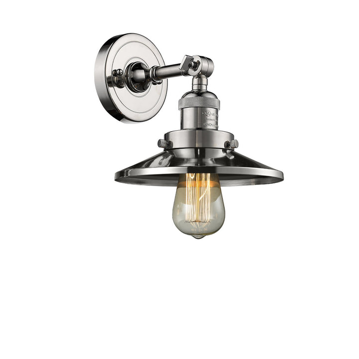 Innovations Franklin Restoration 203-PN-M1-LED Wall Sconce Light - Polished Nickel