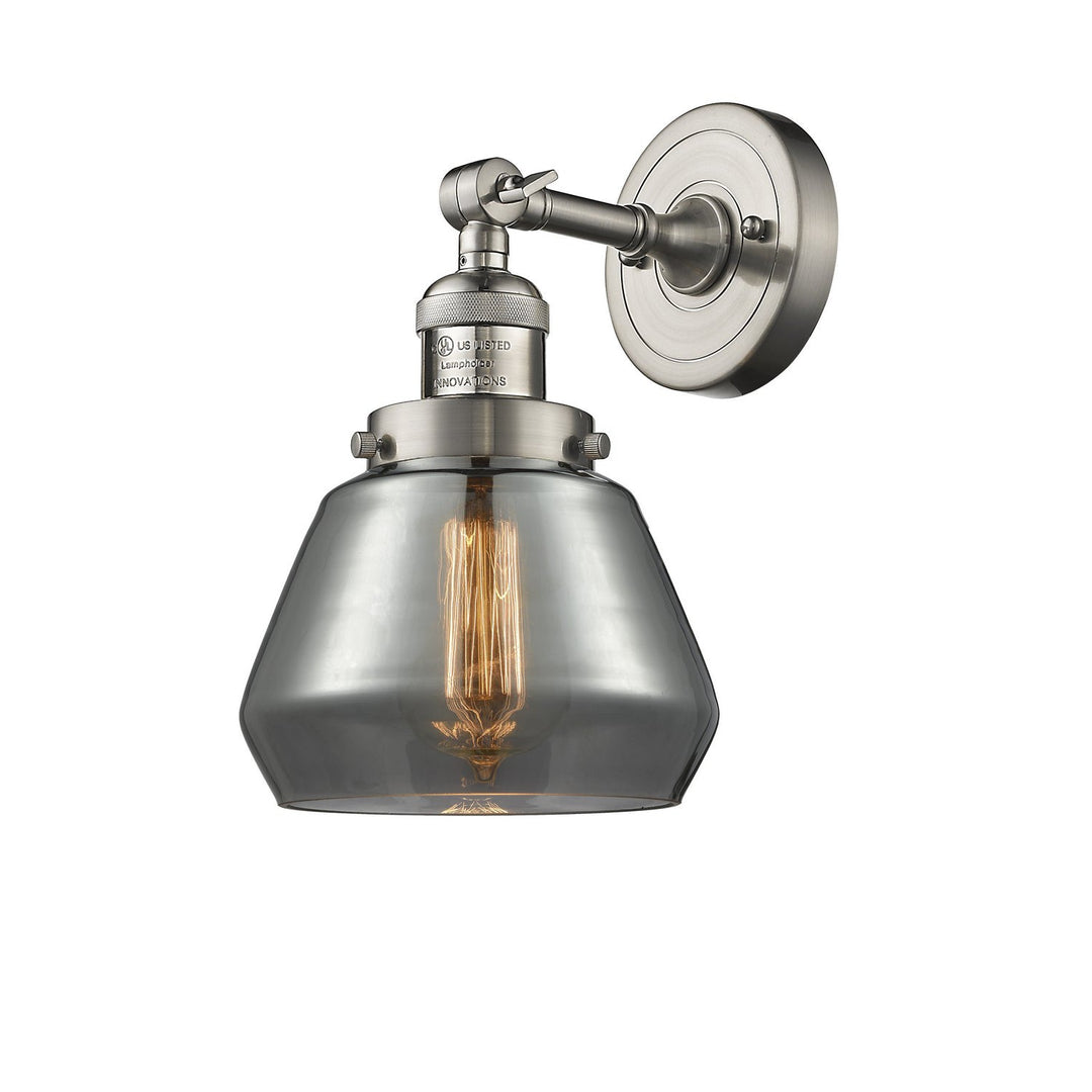 Innovations Franklin Restoration 203-SN-G173-LED Wall Sconce Light - Brushed Satin Nickel