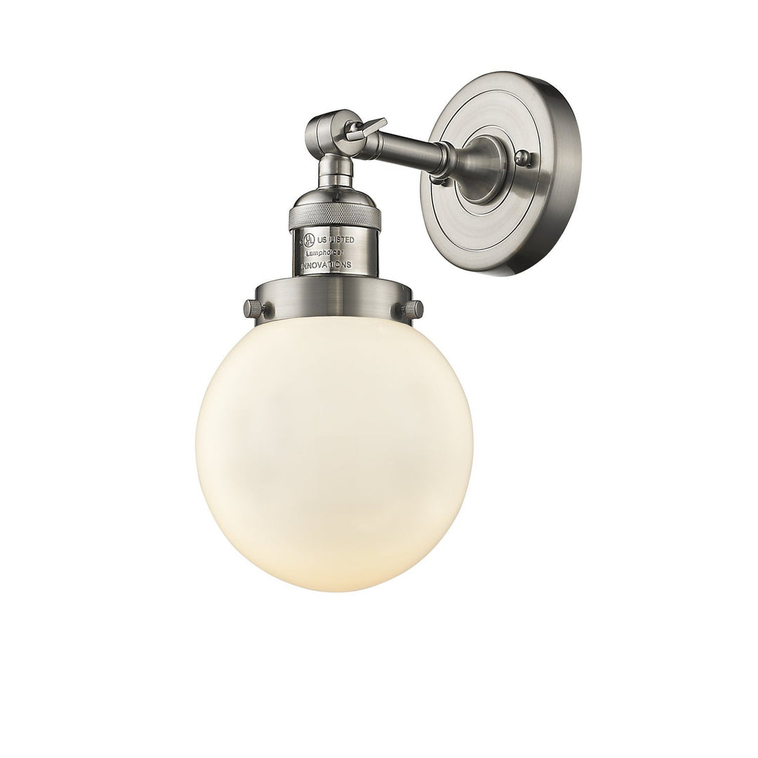 Innovations Franklin Restoration 203-SN-G201-6-LED Wall Sconce Light - Brushed Satin Nickel