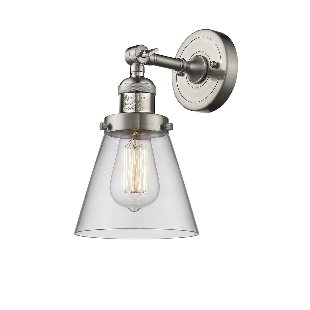 Innovations Franklin Restoration 203-SN-G62-LED Wall Sconce Light - Brushed Satin Nickel