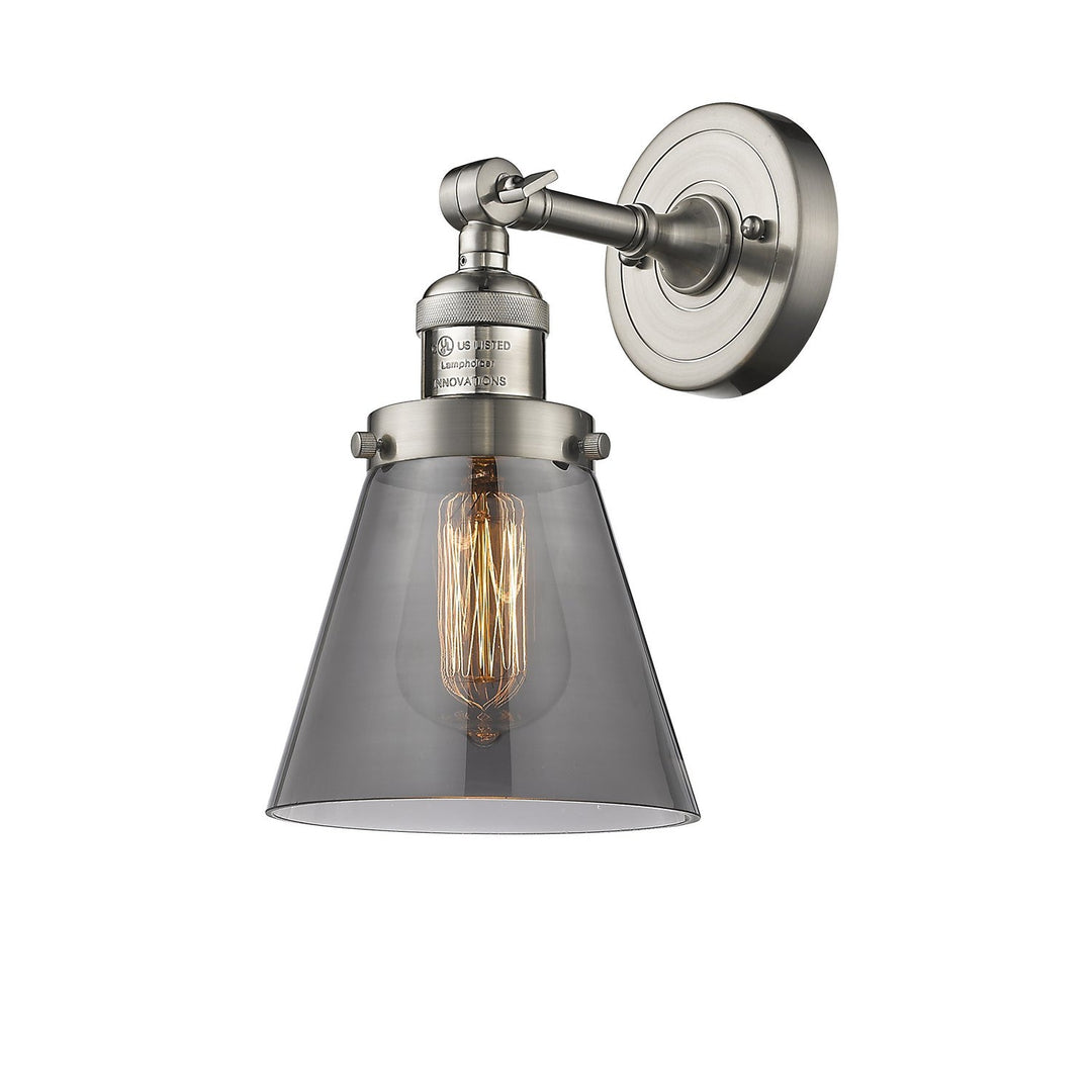 Innovations Franklin Restoration 203-SN-G63-LED Wall Sconce Light - Brushed Satin Nickel