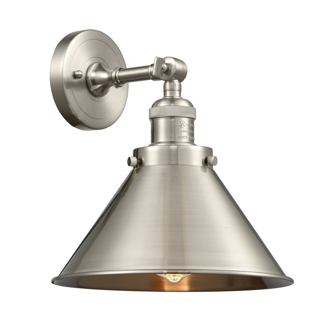Innovations Franklin Restoration 203-SN-M10-SN-LED Wall Sconce Light - Brushed Satin Nickel