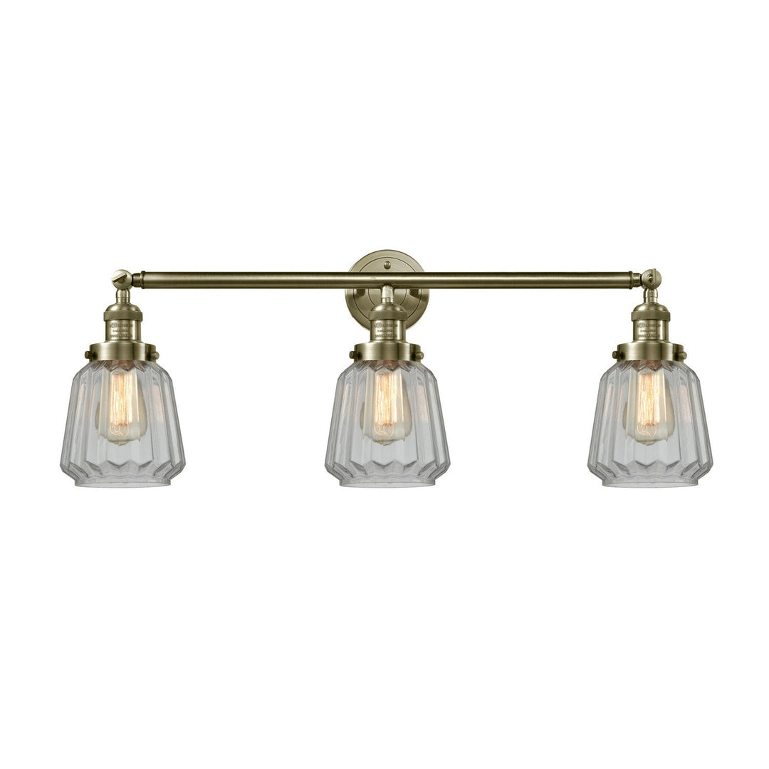Innovations Franklin Restoration 205-AB-G142-LED Bath Vanity Light 30 in. wide - Antique Brass