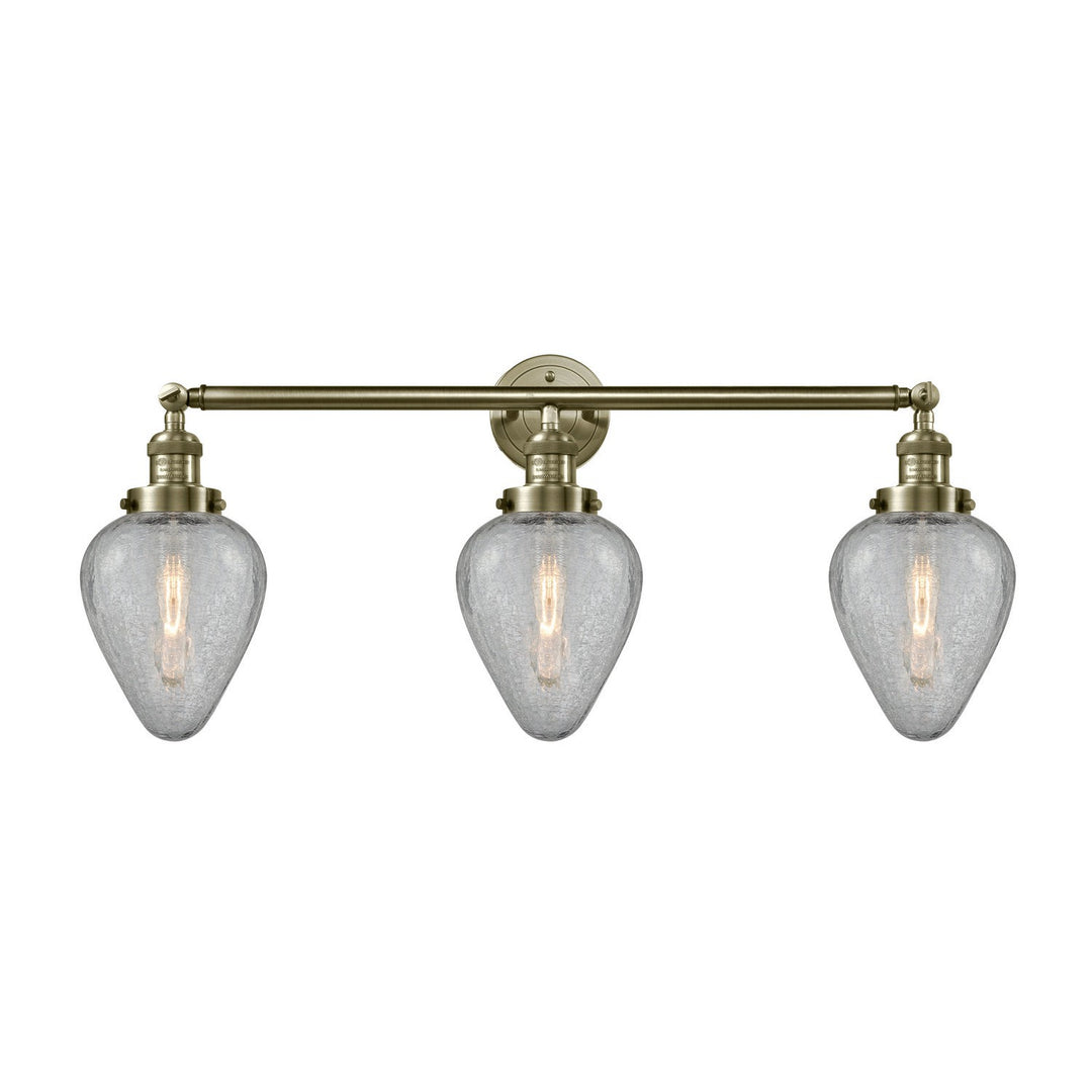 Innovations Franklin Restoration 205-AB-G165-LED Bath Vanity Light 32 in. wide - Antique Brass