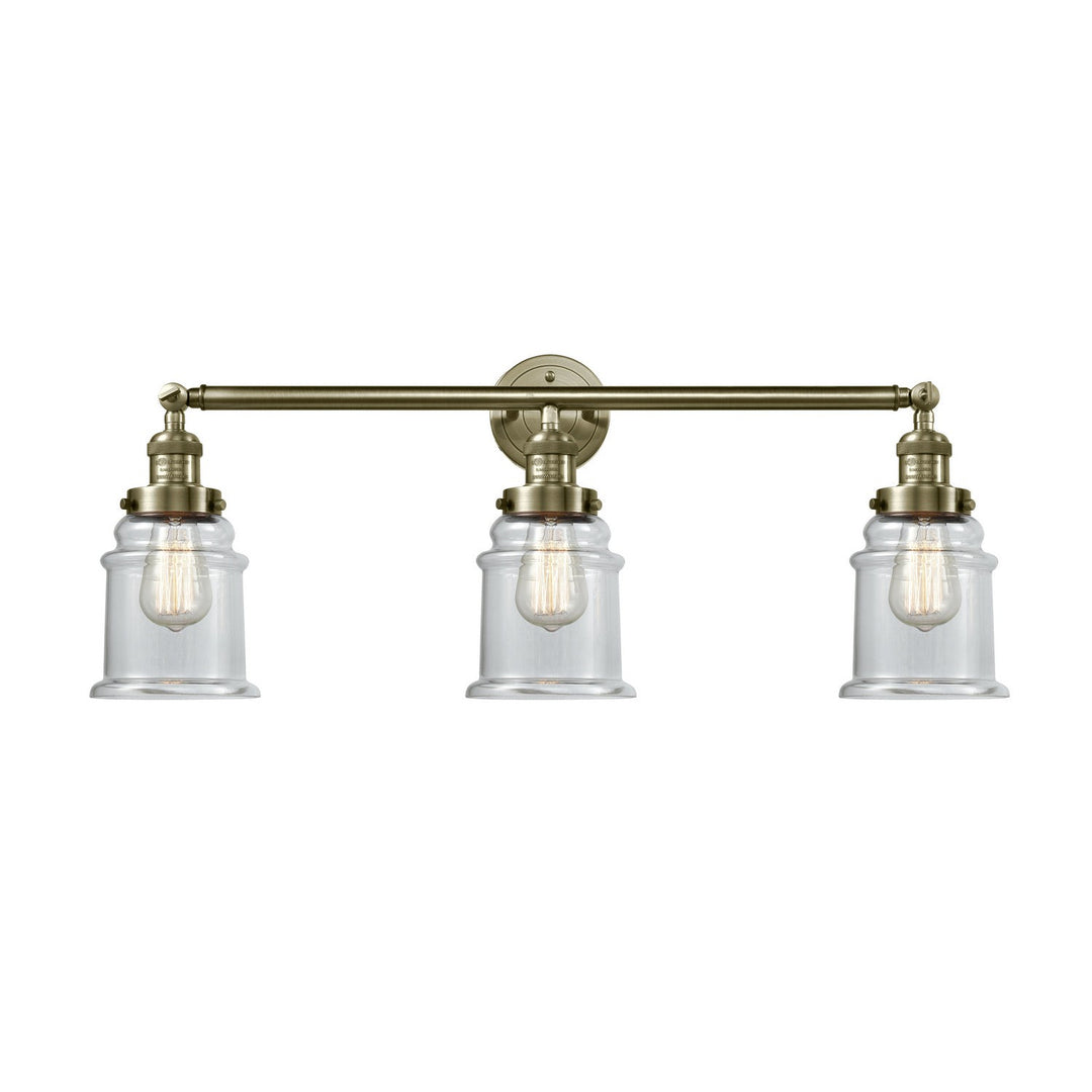 Innovations Franklin Restoration 205-AB-G182 Bath Vanity Light 30 in. wide - Antique Brass