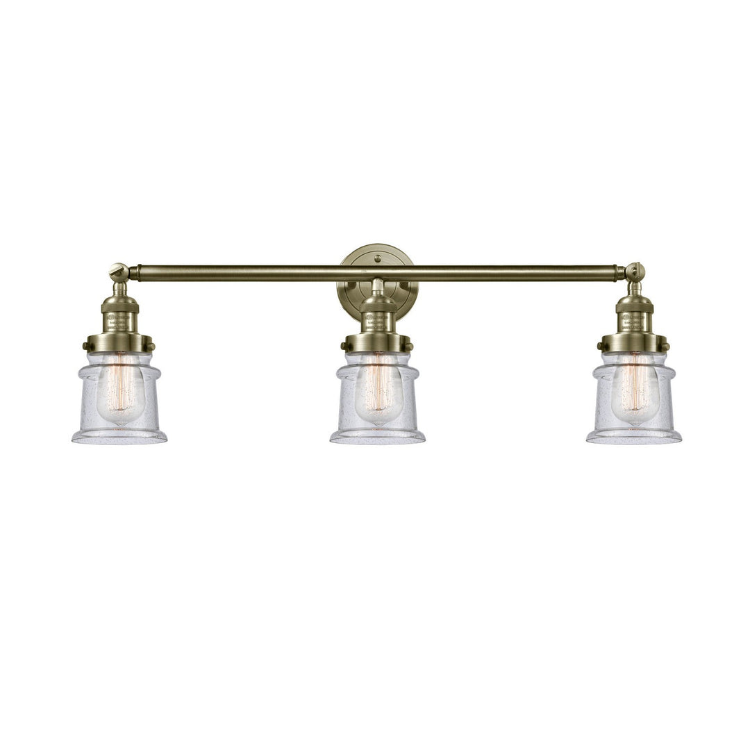 Innovations Franklin Restoration 205-AB-G184S Bath Vanity Light 30 in. wide - Antique Brass