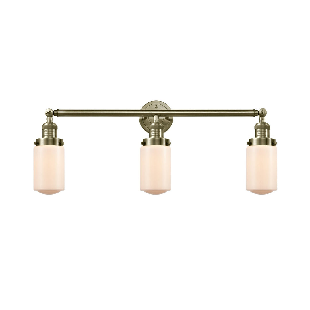 Innovations Franklin Restoration 205-AB-G311 Bath Vanity Light 31 in. wide - Antique Brass