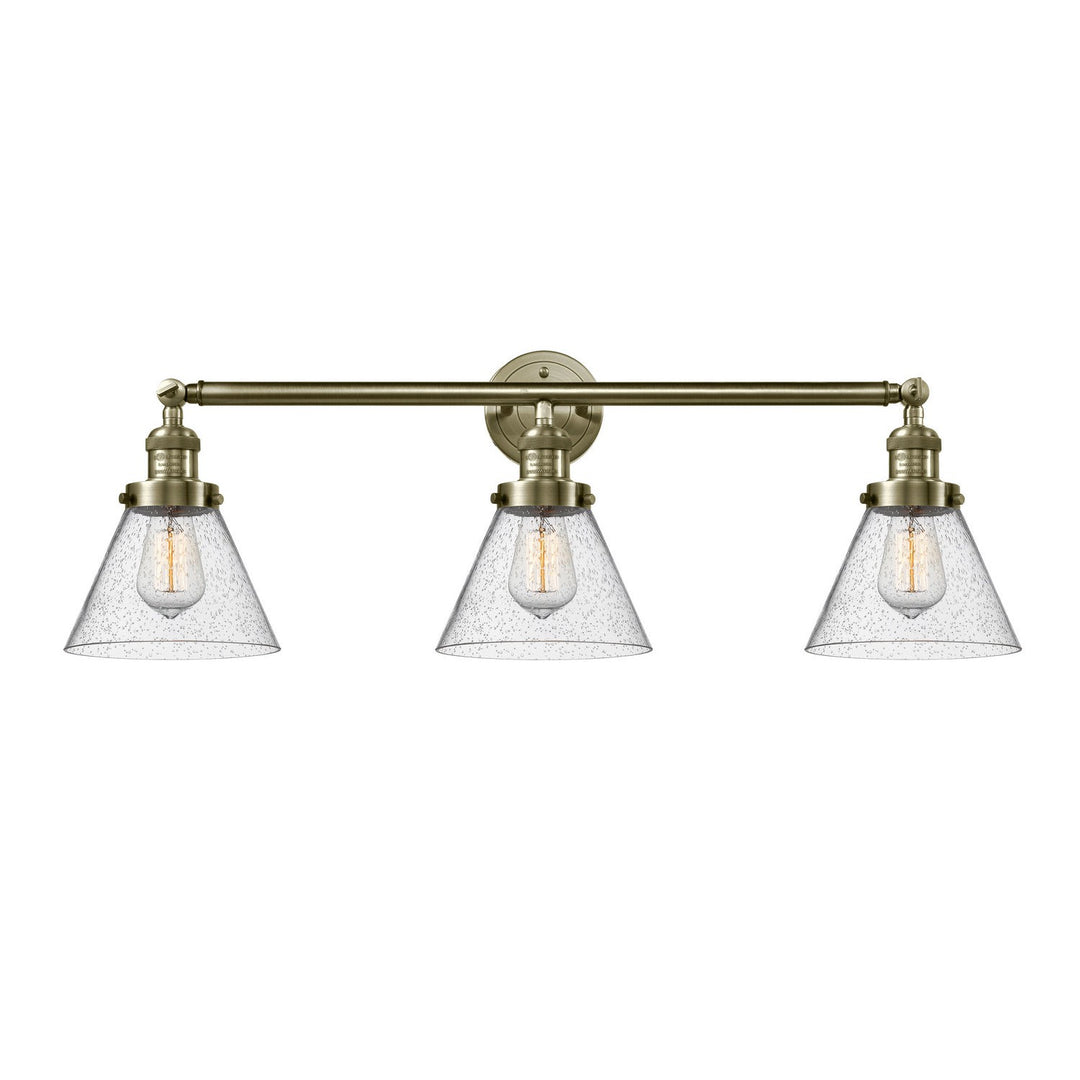 Innovations Franklin Restoration 205-AB-G44 Bath Vanity Light 32 in. wide - Antique Brass