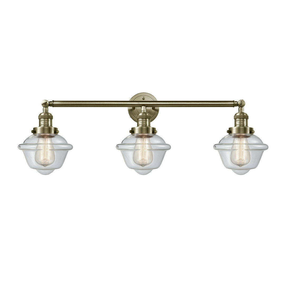 Innovations Franklin Restoration 205-AB-G532-LED Bath Vanity Light 34 in. wide - Antique Brass