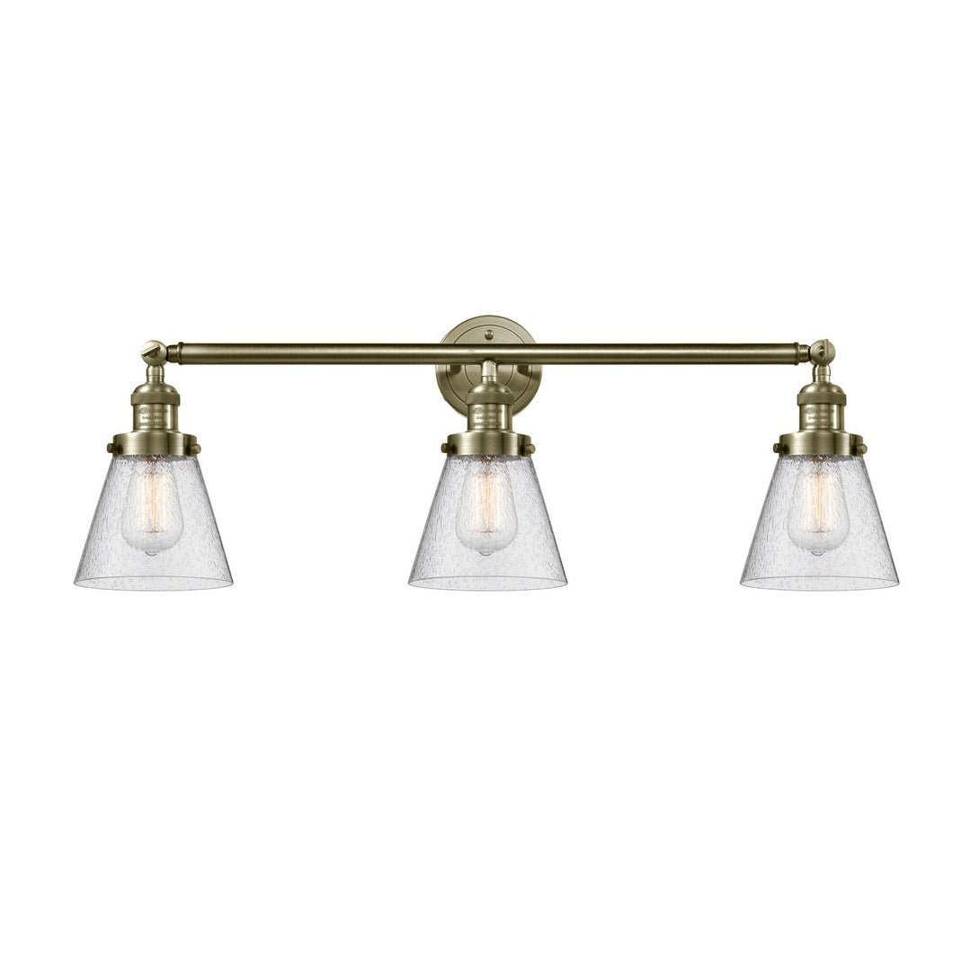 Innovations Franklin Restoration 205-AB-G64 Bath Vanity Light 30 in. wide - Antique Brass