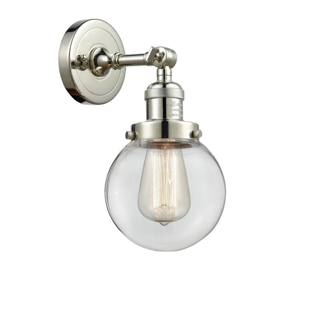 Innovations Franklin Restoration 203-PN-G202-6-LED Wall Sconce Light - Polished Nickel
