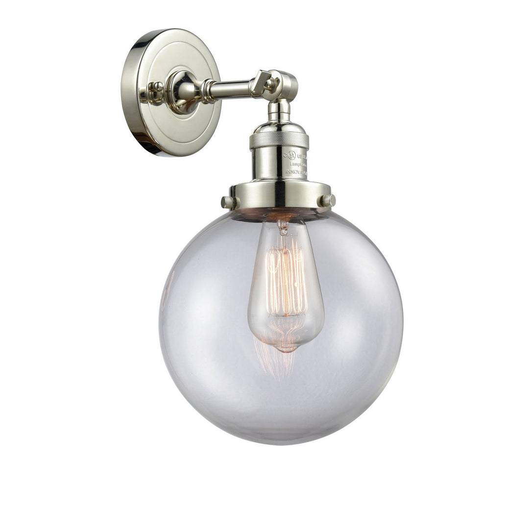 Innovations Franklin Restoration 203-PN-G202-8 Wall Sconce Light - Polished Nickel