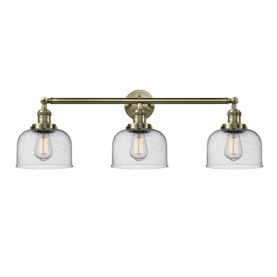 Innovations Franklin Restoration 205-AB-G74 Bath Vanity Light 32 in. wide - Antique Brass