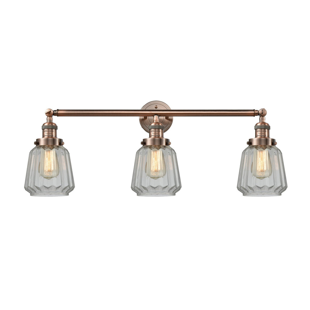 Innovations Franklin Restoration 205-AC-G142-LED Bath Vanity Light 30 in. wide - Antique Copper