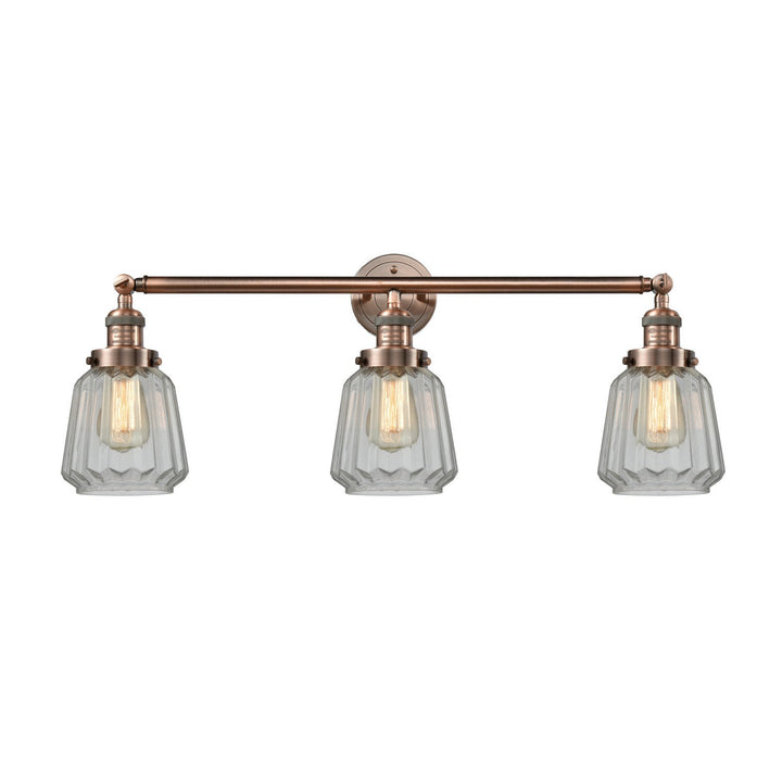 Innovations Franklin Restoration 205-AC-G142-LED Bath Vanity Light 30 in. wide - Antique Copper