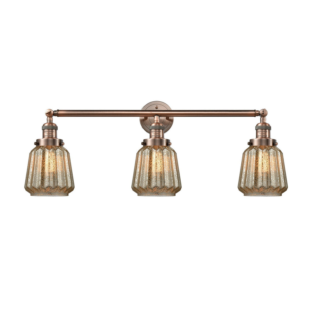 Innovations Franklin Restoration 205-AC-G146-LED Bath Vanity Light 30 in. wide - Antique Copper