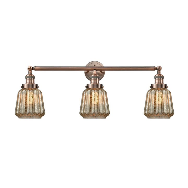 Innovations Franklin Restoration 205-AC-G146-LED Bath Vanity Light 30 in. wide - Antique Copper