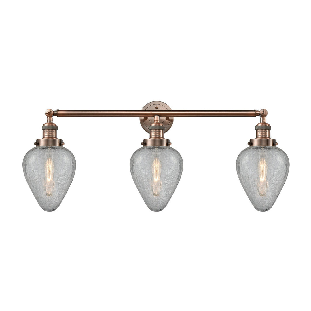 Innovations Franklin Restoration 205-AC-G165-LED Bath Vanity Light 32 in. wide - Antique Copper
