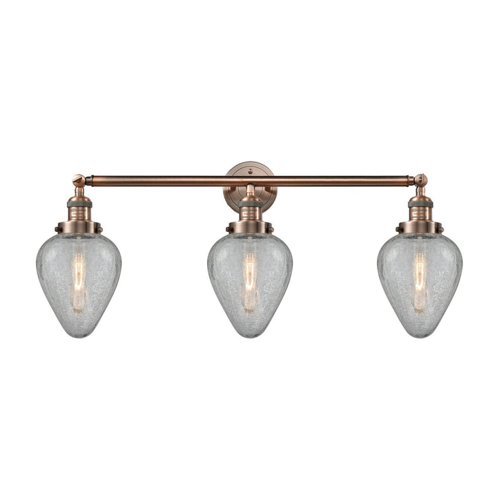 Innovations Franklin Restoration 205-AC-G165-LED Bath Vanity Light 32 in. wide - Antique Copper