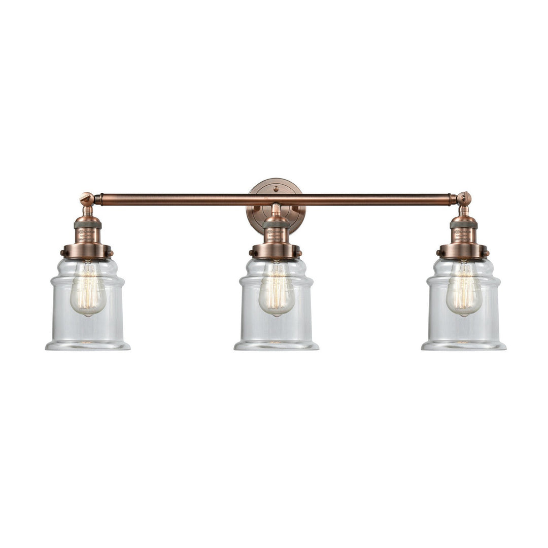 Innovations Franklin Restoration 205-AC-G182-LED Bath Vanity Light 30 in. wide - Antique Copper