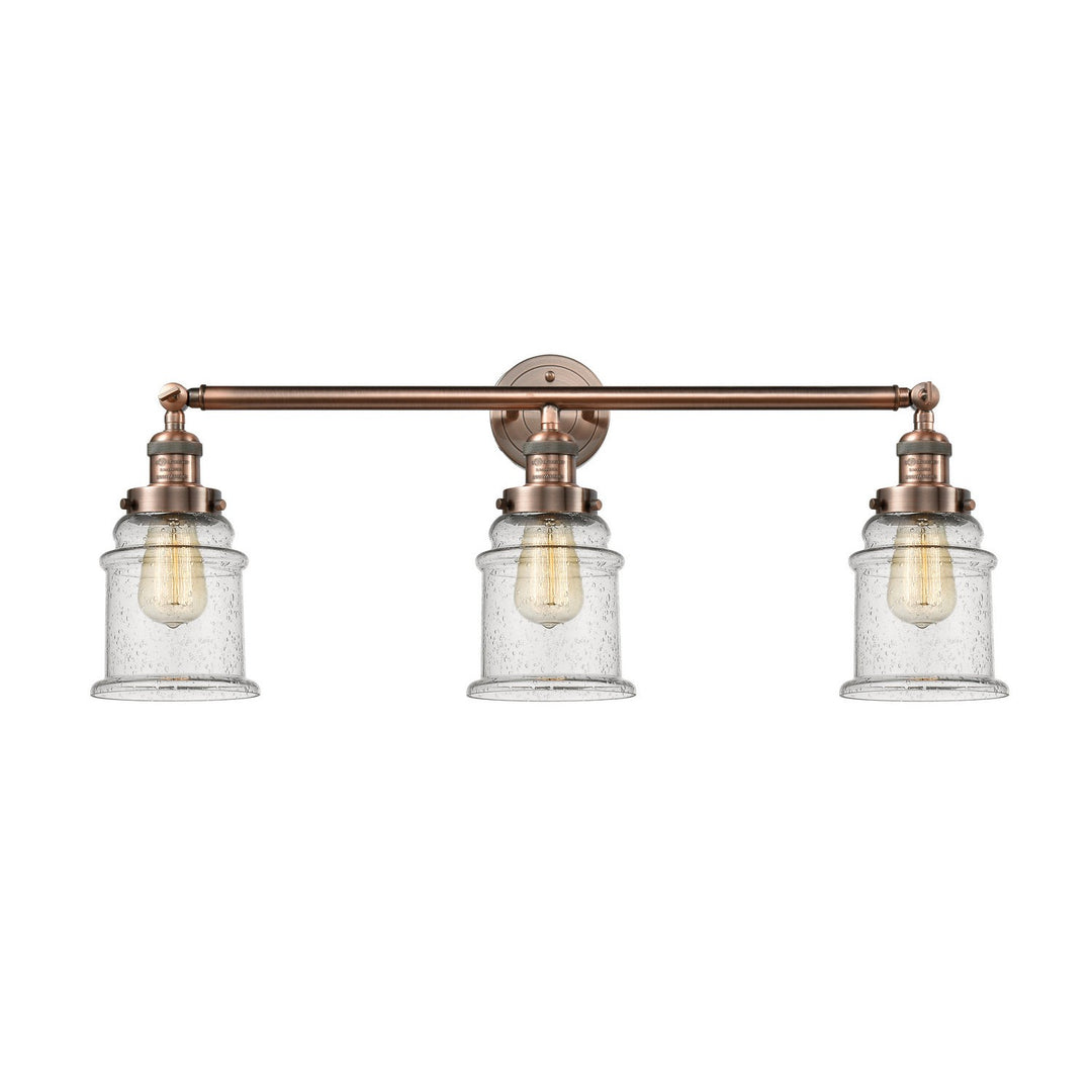 Innovations Franklin Restoration 205-AC-G184-LED Bath Vanity Light 30 in. wide - Antique Copper