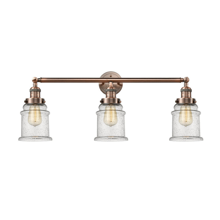 Innovations Franklin Restoration 205-AC-G184-LED Bath Vanity Light 30 in. wide - Antique Copper