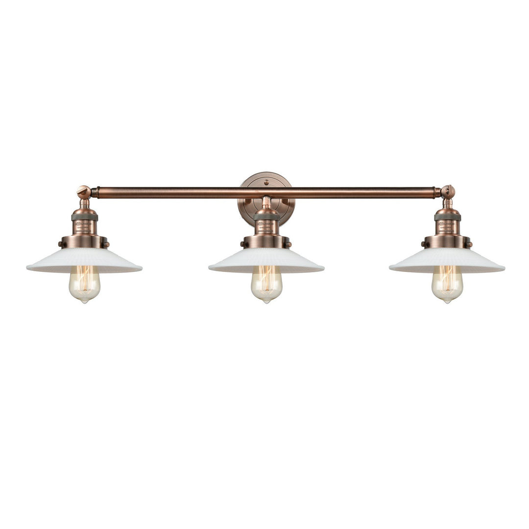 Innovations Franklin Restoration 205-AC-G1-LED Bath Vanity Light 33 in. wide - Antique Copper