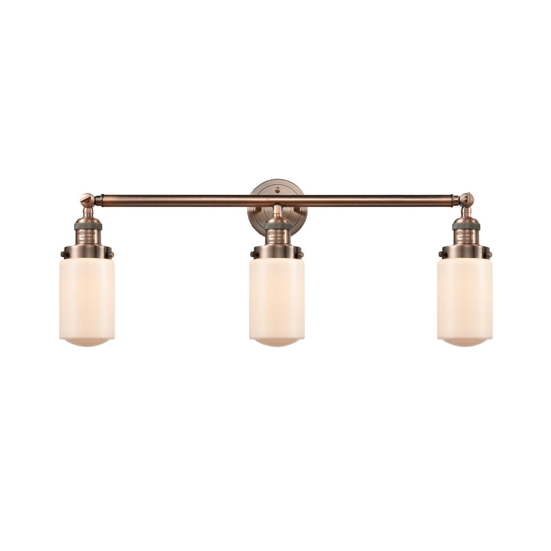 Innovations Franklin Restoration 205-AC-G311 Bath Vanity Light 31 in. wide - Antique Copper