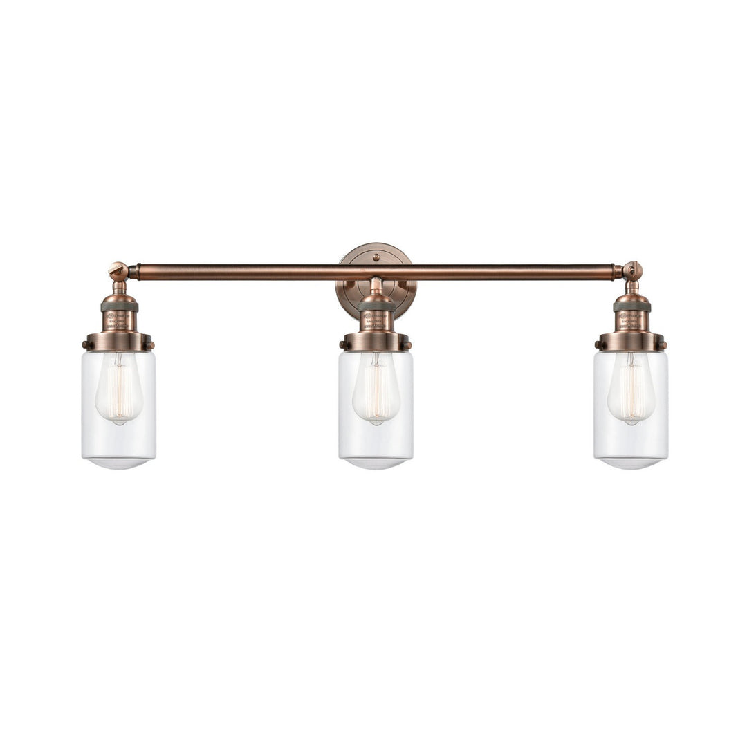 Innovations Franklin Restoration 205-AC-G312 Bath Vanity Light 31 in. wide - Antique Copper