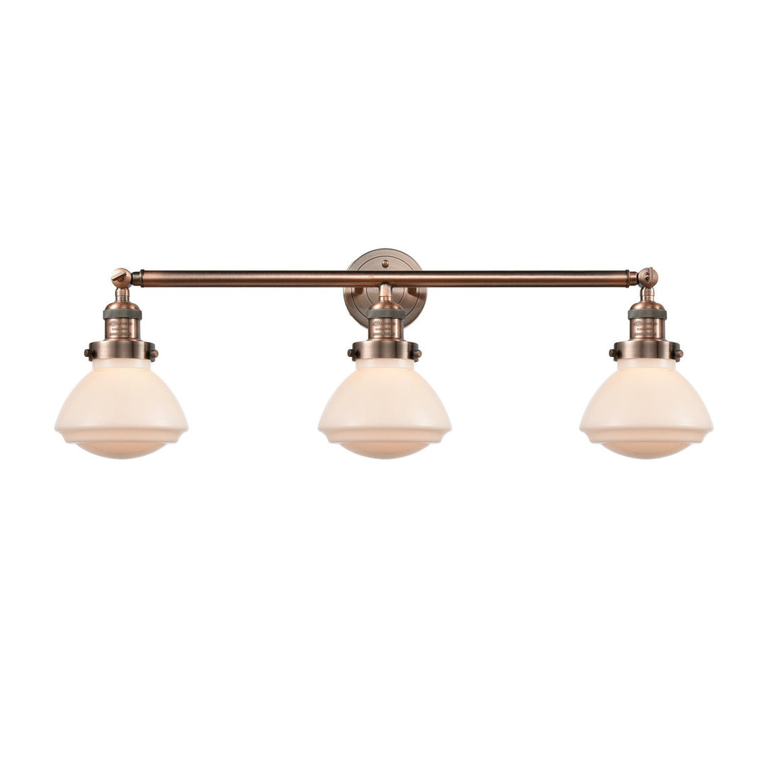 Innovations Franklin Restoration 205-AC-G321-LED Bath Vanity Light 31 in. wide - Antique Copper