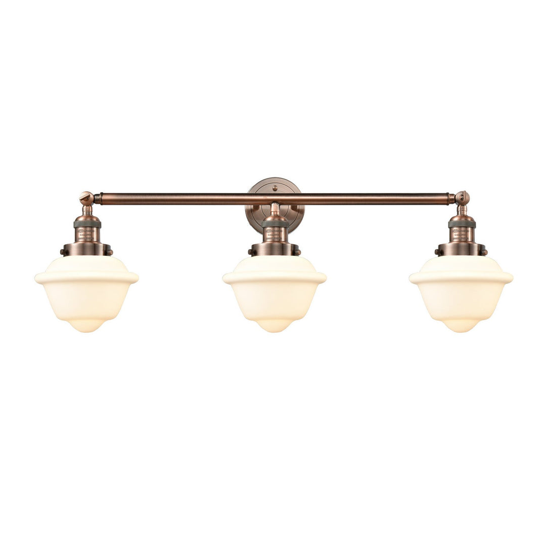 Innovations Franklin Restoration 205-AC-G531 Bath Vanity Light 34 in. wide - Antique Copper