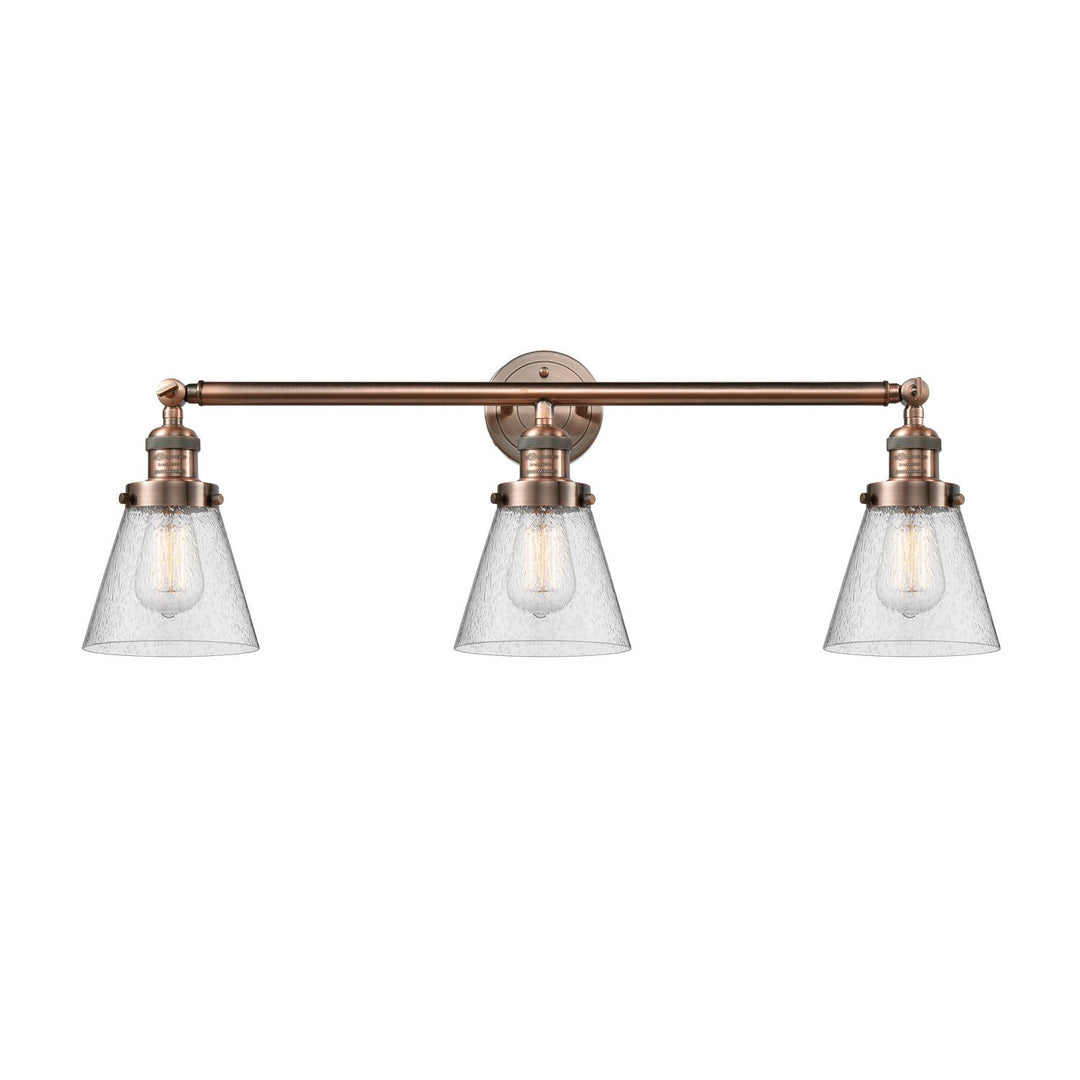 Innovations Franklin Restoration 205-AC-G64-LED Bath Vanity Light 30 in. wide - Antique Copper