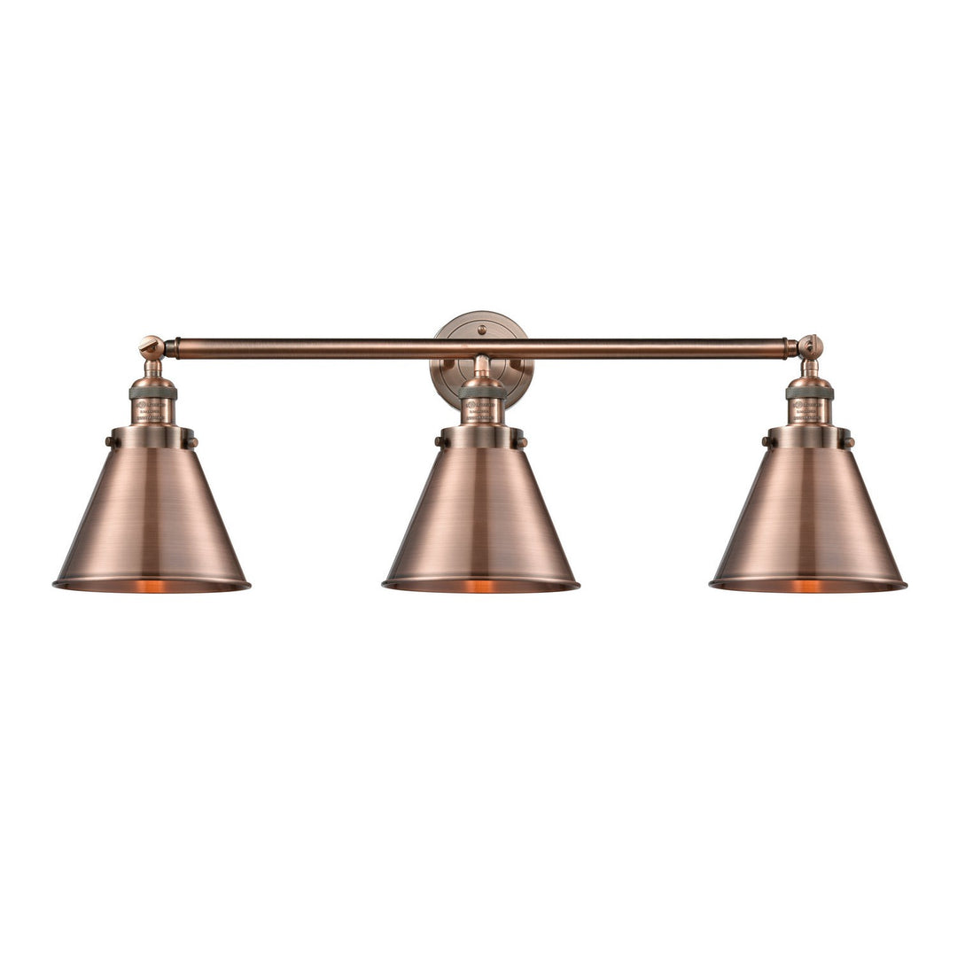 Innovations Franklin Restoration 205-AC-M13-AC Bath Vanity Light 32 in. wide - Antique Copper