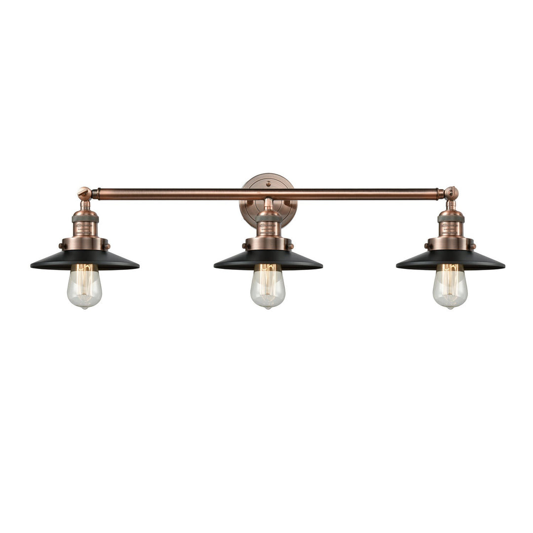 Innovations Franklin Restoration 205-AC-M6 Bath Vanity Light 32 in. wide - Antique Copper