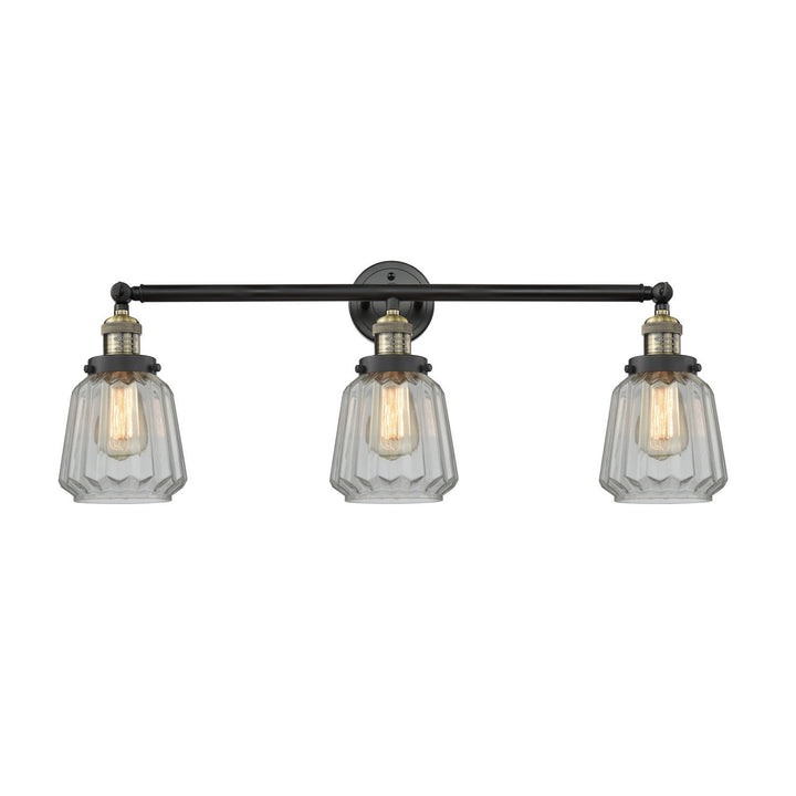 Innovations Franklin Restoration 205-BAB-G142-LED Bath Vanity Light 30 in. wide - Black Antique Brass