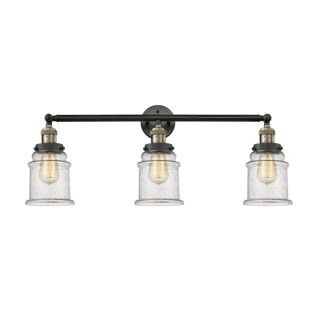 Innovations Franklin Restoration 205-BAB-G184 Bath Vanity Light 30 in. wide - Black Antique Brass