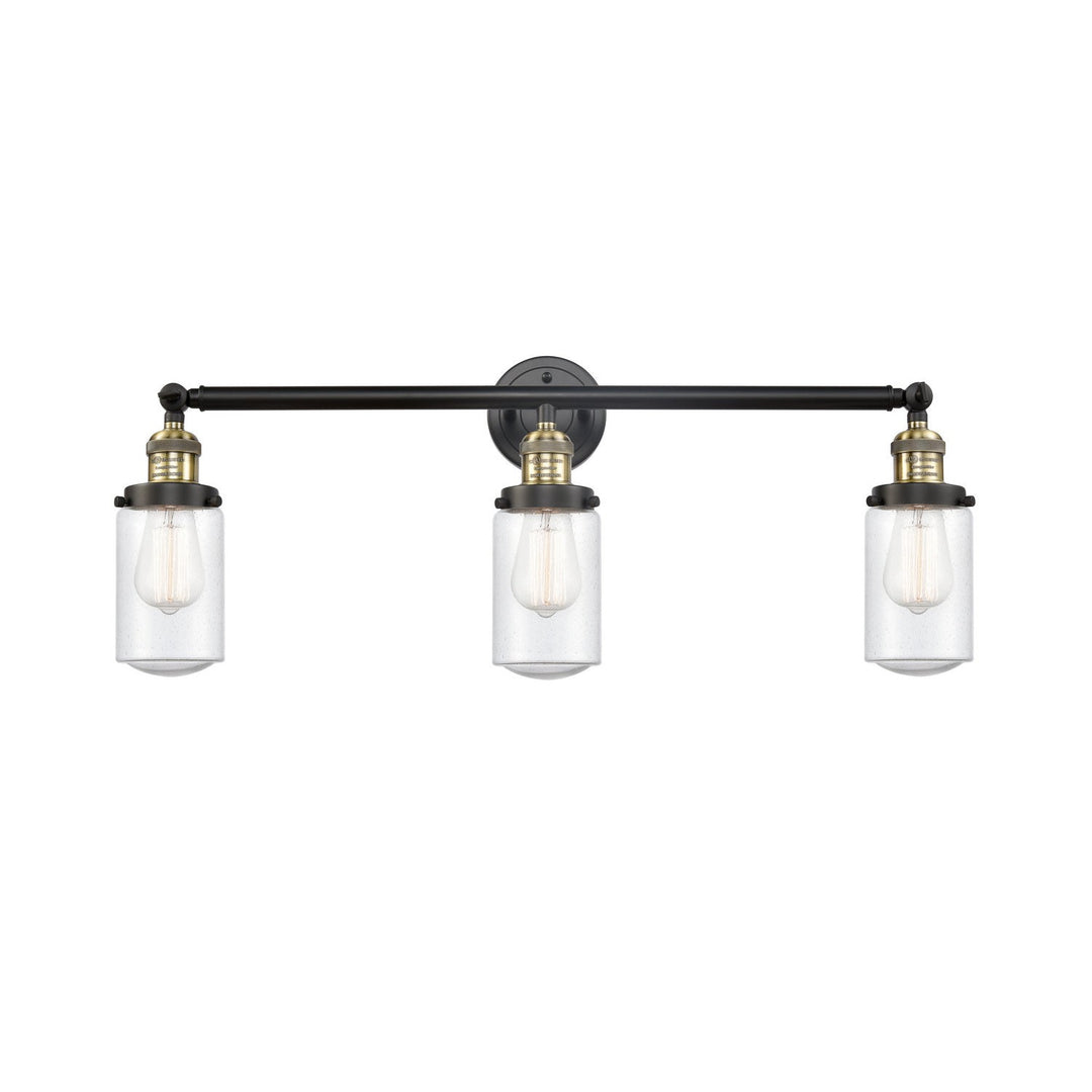 Innovations Franklin Restoration 205-BAB-G314 Bath Vanity Light 31 in. wide - Black Antique Brass