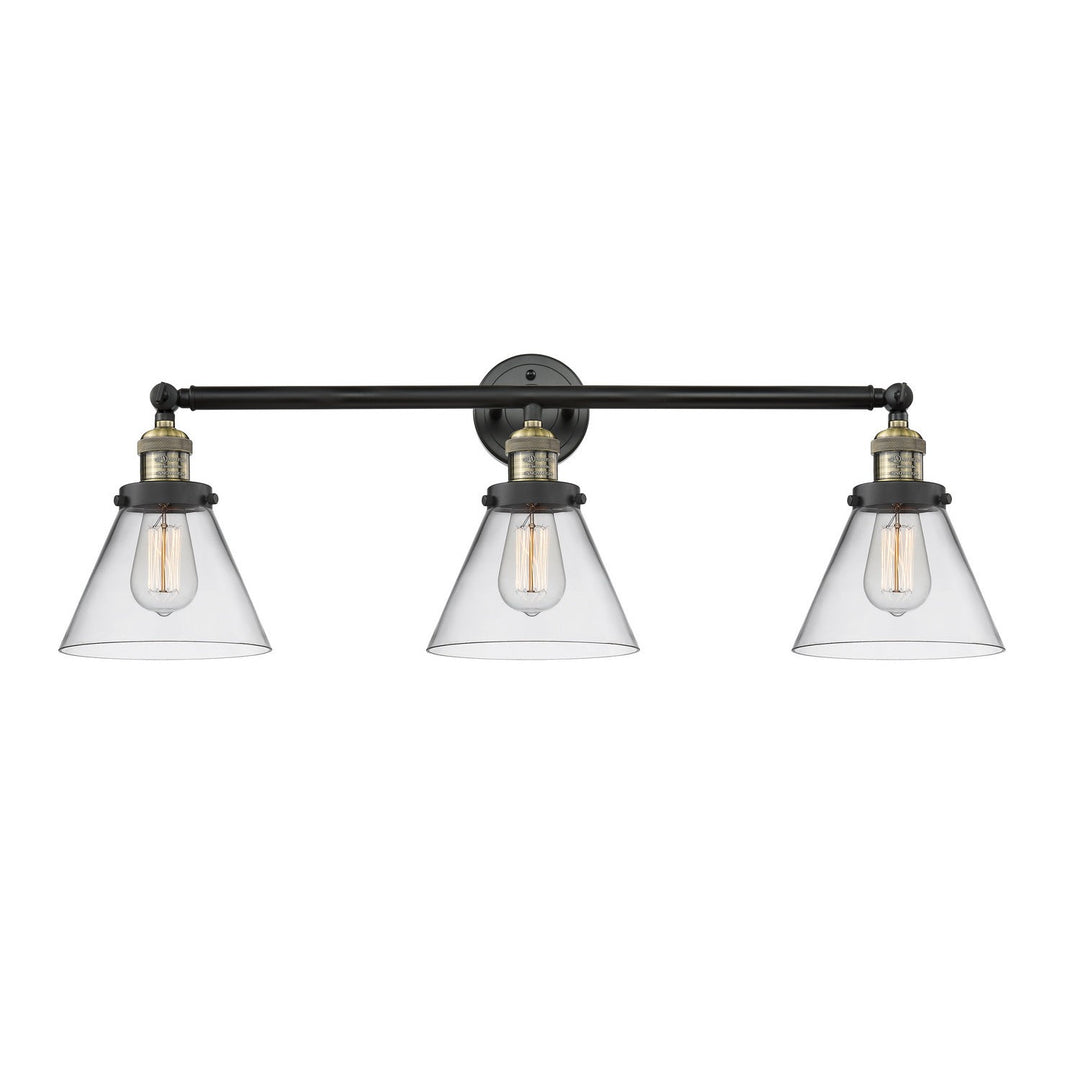 Innovations Franklin Restoration 205-BAB-G42 Bath Vanity Light 32 in. wide - Black Antique Brass