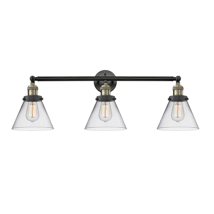 Innovations Franklin Restoration 205-BAB-G42 Bath Vanity Light 32 in. wide - Black Antique Brass