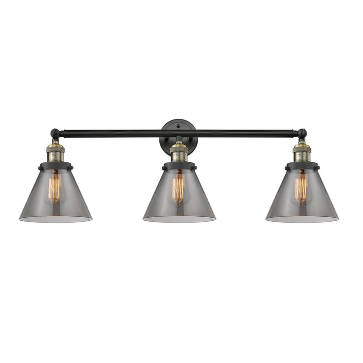 Innovations Franklin Restoration 205-BAB-G43 Bath Vanity Light 32 in. wide - Black Antique Brass