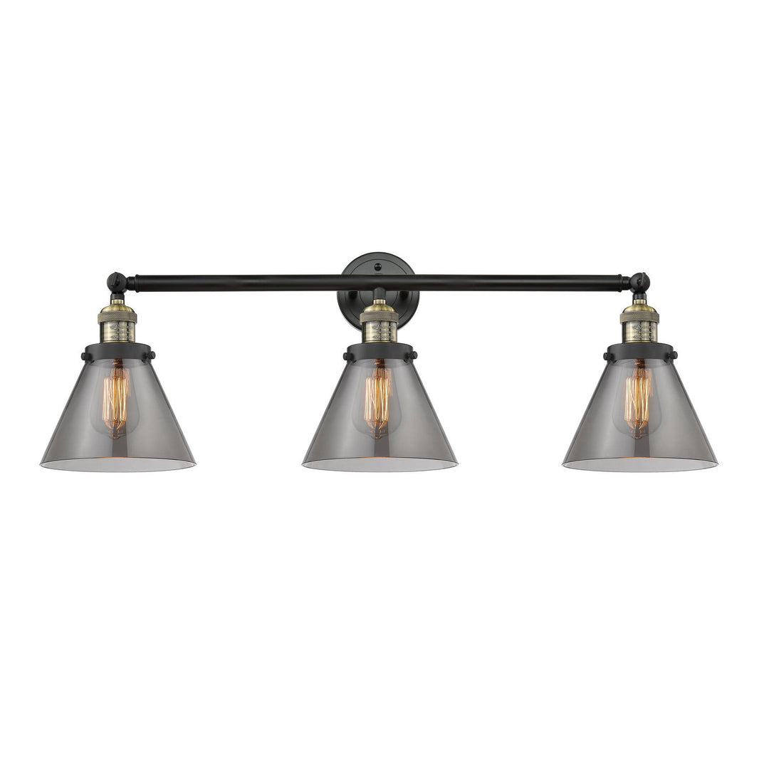 Innovations Franklin Restoration 205-BAB-G43-LED Bath Vanity Light 32 in. wide - Black Antique Brass