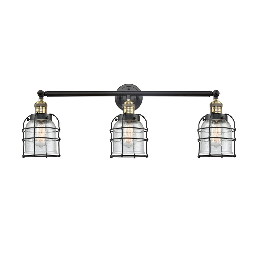 Innovations Franklin Restoration 205-BAB-G54-CE-LED Bath Vanity Light 31 in. wide - Black Antique Brass