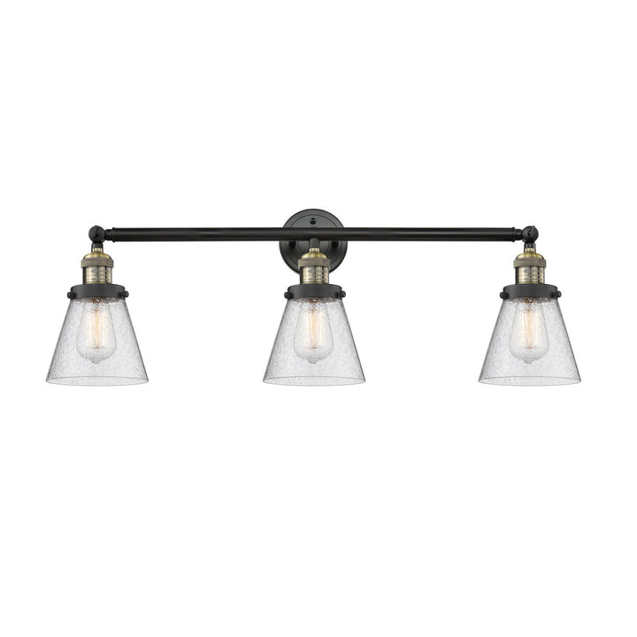 Innovations Franklin Restoration 205-BAB-G64 Bath Vanity Light 30 in. wide - Black Antique Brass