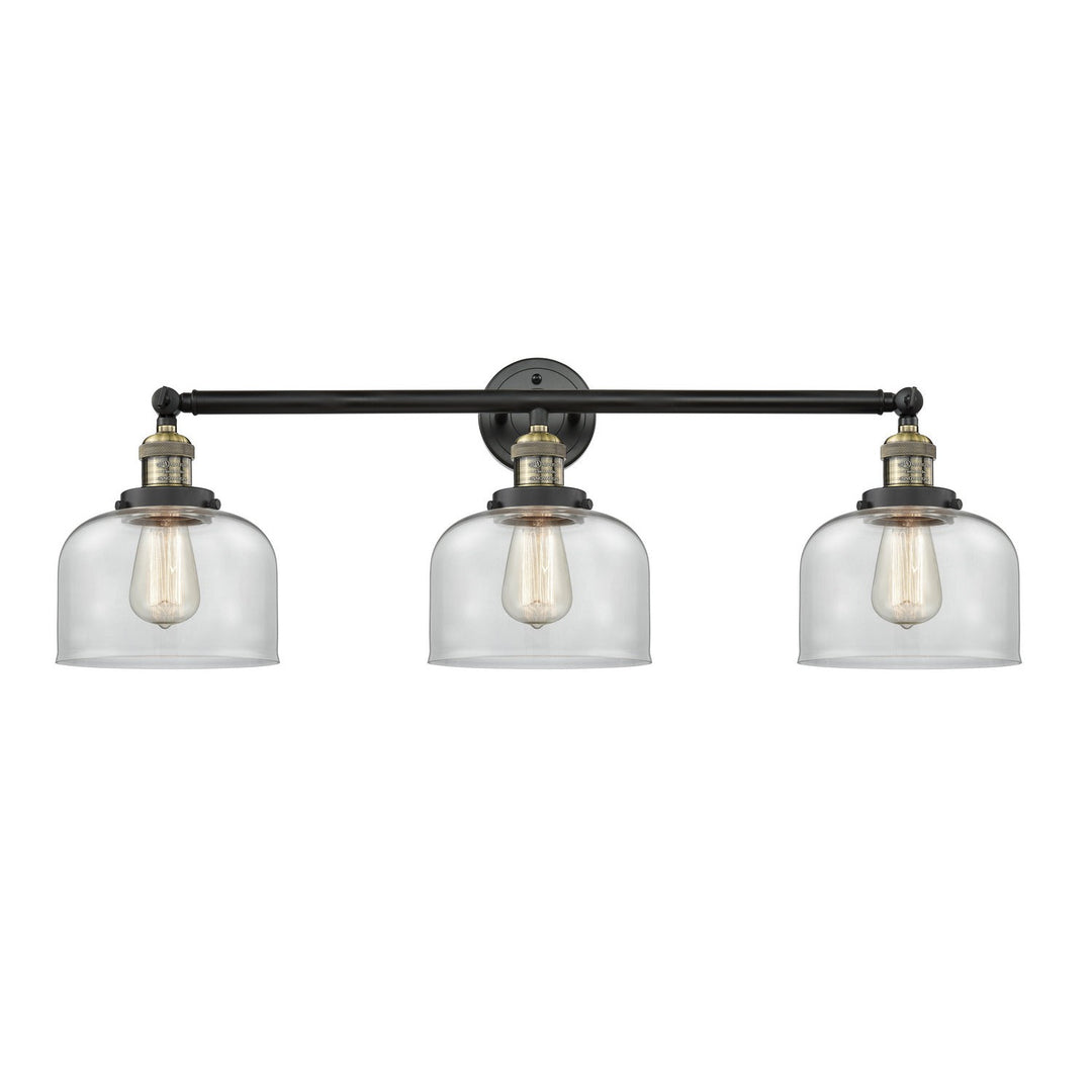 Innovations Franklin Restoration 205-BAB-G72 Bath Vanity Light 32 in. wide - Black Antique Brass