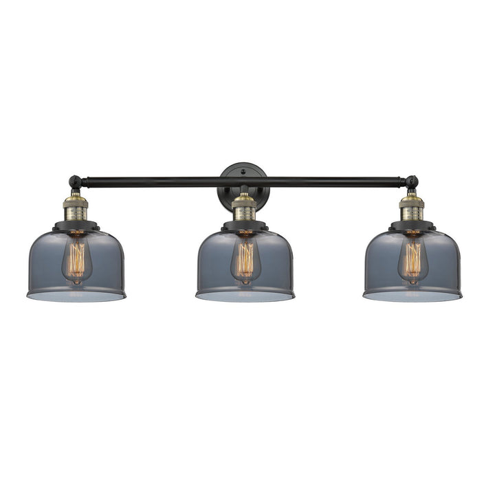 Innovations Franklin Restoration 205-BAB-G73 Bath Vanity Light 32 in. wide - Black Antique Brass