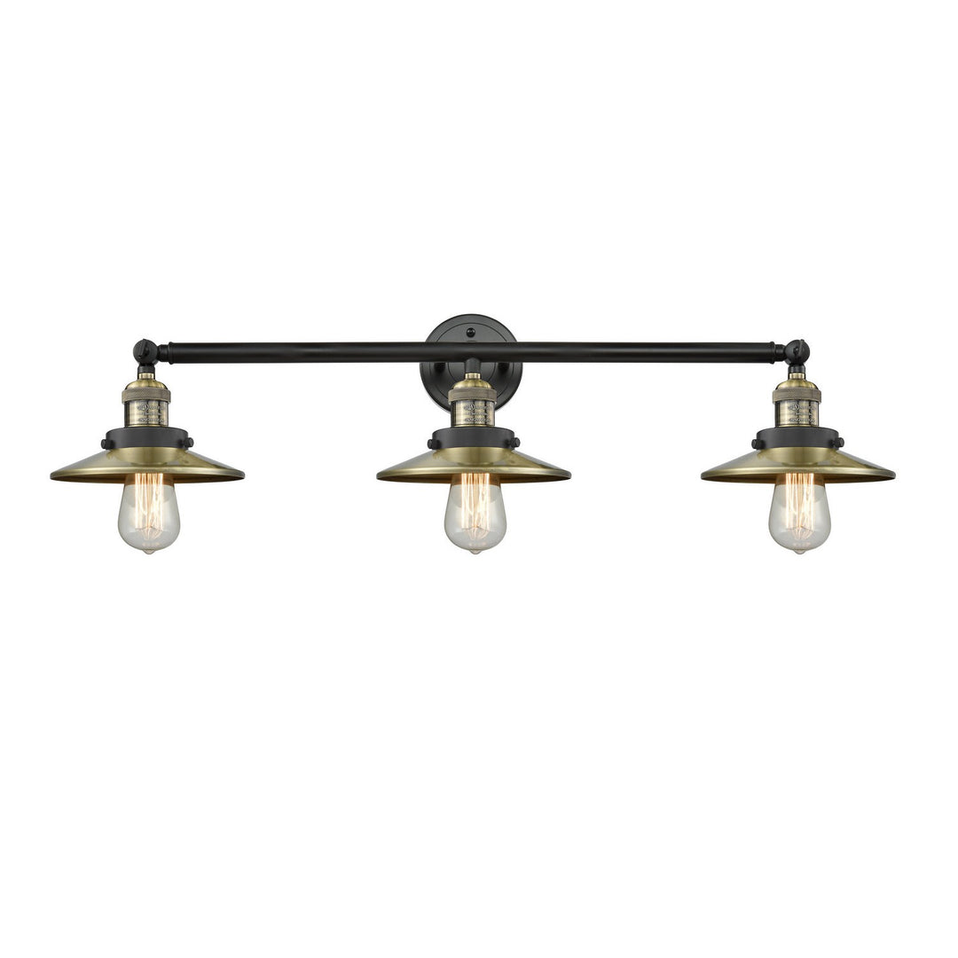 Innovations Franklin Restoration 205-BAB-M4 Bath Vanity Light 32 in. wide - Black Antique Brass