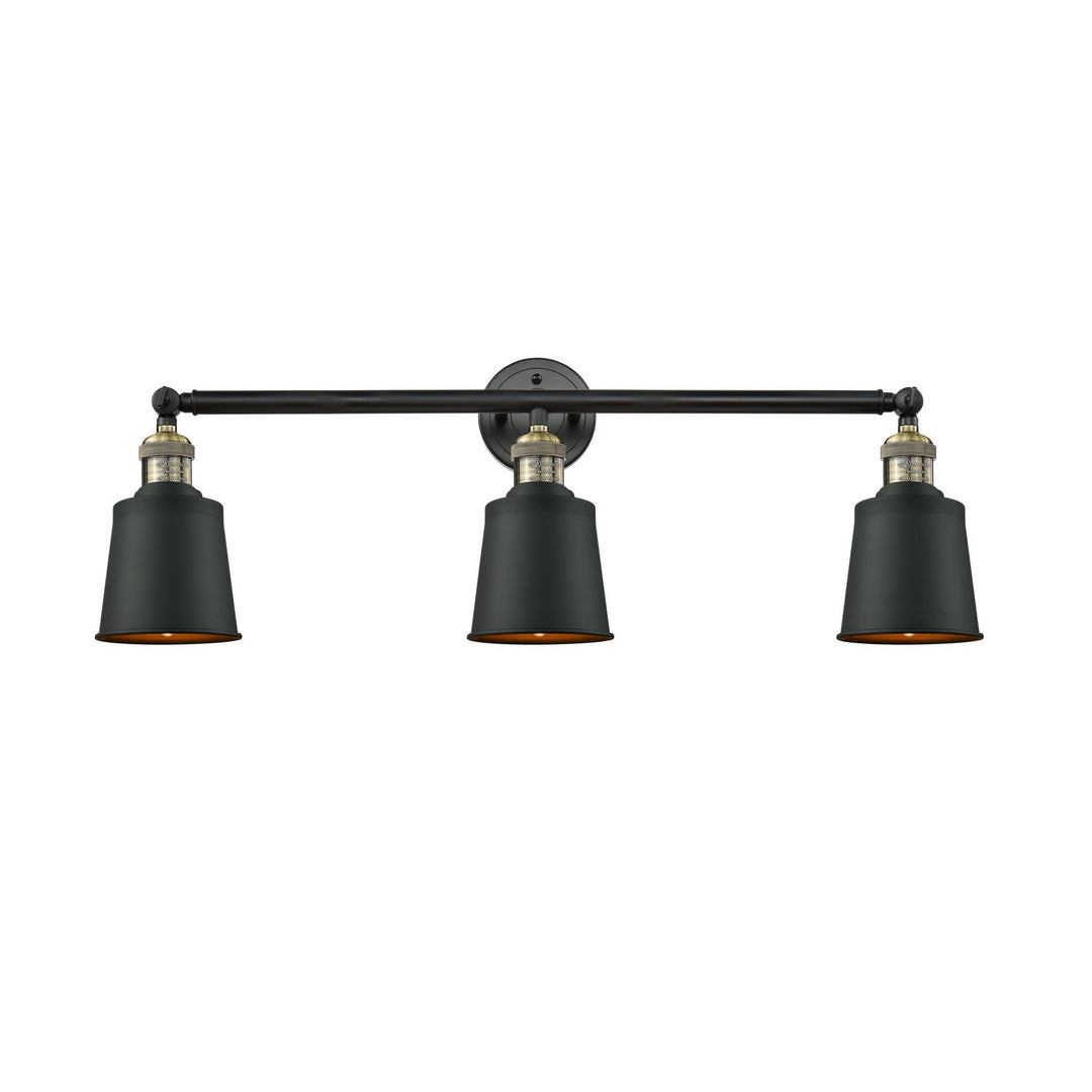 Innovations Franklin Restoration 205-BAB-M9-BK Bath Vanity Light 32 in. wide - Black Antique Brass