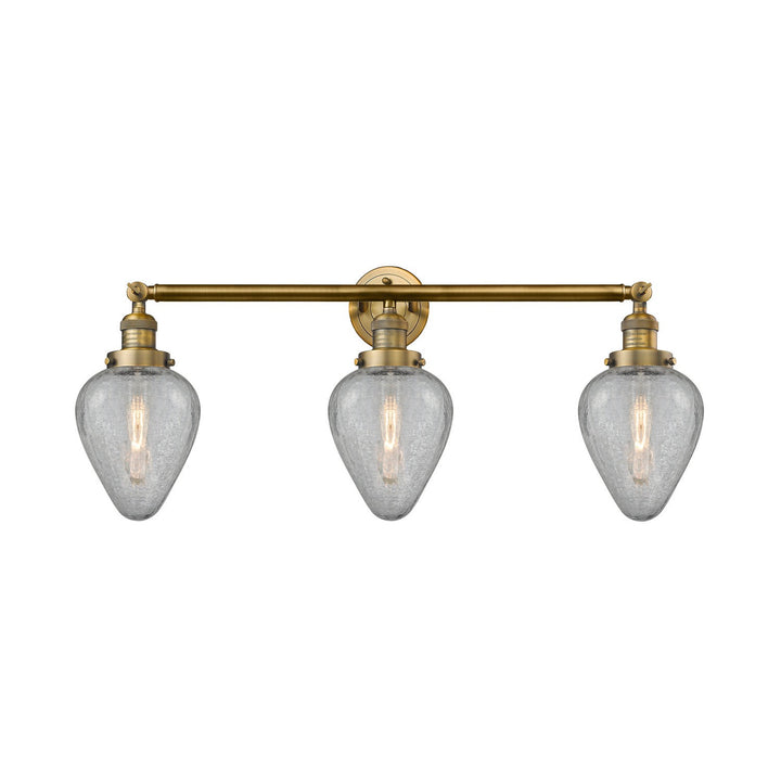 Innovations Franklin Restoration 205-BB-G165-LED Bath Vanity Light 32 in. wide - Brushed Brass