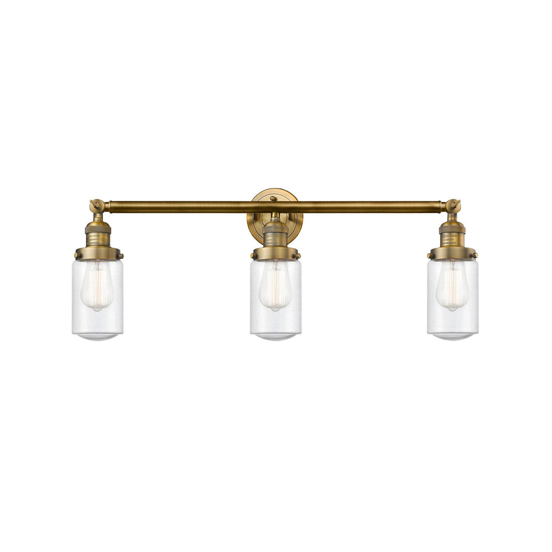 Innovations Franklin Restoration 205-BB-G314 Bath Vanity Light 31 in. wide - Brushed Brass